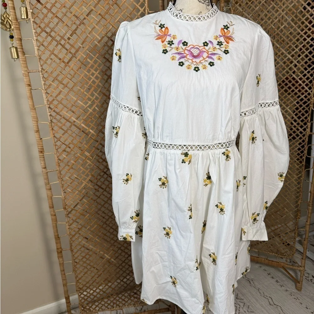 Baby Doll Embroidered Dress